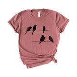 birds on a wire