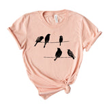 birds on a wire