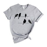 birds on a wire