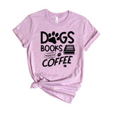 dogs books coffee typography