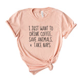 drink coffee save animals take naps
