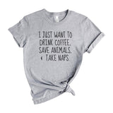 drink coffee save animals take naps