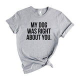my dog was right about you