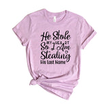 He stole my heart so I am stealing his last name