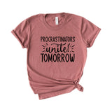 Procrastinators unite tomorrow