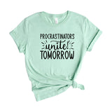Procrastinators unite tomorrow