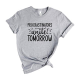 Procrastinators unite tomorrow