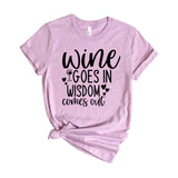 Wine goes in wisdom comes out