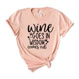 Wine goes in wisdom comes out