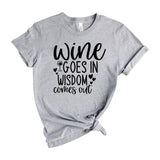 Wine goes in wisdom comes out