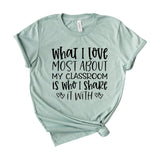 What I love most about my classroom is who I shake it with