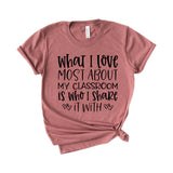What I love most about my classroom is who I shake it with