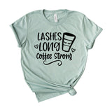 Lashes long coffee strong