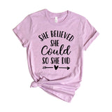She believed she could so she did