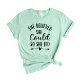 She believed she could so she did