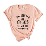 She believed she could so she did